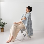 无印良品雪花绒旅行毯MJ-TZ24-01（100*120cm)