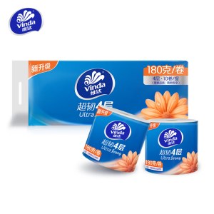 维达超韧有芯卷纸4层180克10卷VS4588