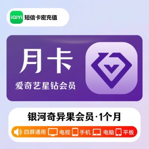 爱奇艺 星钻会员月卡（卡密）
