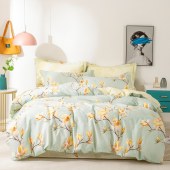 多喜爱（Dohia）100%棉（全棉）纱布材料四件套雪玉知春203*229cm