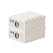 茶花16L抽屉式收纳盒储物箱B450S两只装990053