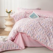 多喜爱（Dohia）100%棉（全棉）简约四件套蔓笙细语203*229cm