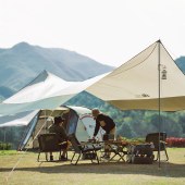 牧高笛六角天幕俊庭升级版NX20661025橄榄绿