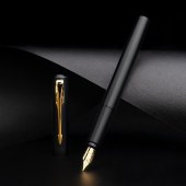 派克威雅XL经典黑金夹墨水笔+小墨水礼盒套装