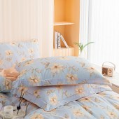 多喜爱（Dohia）100%棉（全棉）纱布材料四件套香溢满庭203*229cm