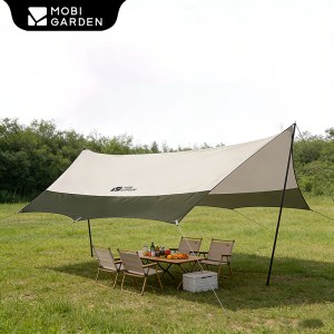 牧高笛六角天幕俊庭升级版NX20661025橄榄绿