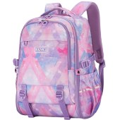 卡拉羊大容量超轻机能双肩包TX5113初高中生（紫色）