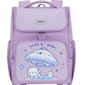 卡拉羊减负护脊超轻大嘴书包1-4年级TX2201（紫色）