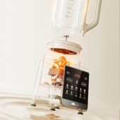 小熊（Bear）全自动免煮多功能轻音榨汁料理辅食机1.75L免滤可拆洗PBJ-G12H1