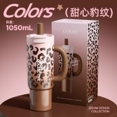 GOOM柚见系列保温杯1050ml甜心豹纹