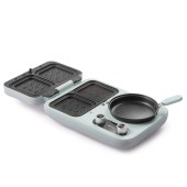 小熊（Bear）多士炉双盘定时多功能四合一早餐机【可拆更换】双烤盘+煎盘+煮锅DSL-C10M1