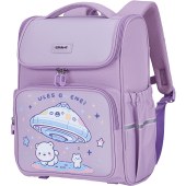 卡拉羊减负护脊超轻大嘴书包1-4年级TX2201（紫色）