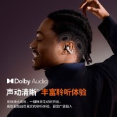 韶音耳夹式耳机动钛圈E310原石黑