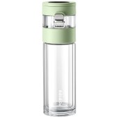 物生物茗香智能泡茶玻璃杯330ML茉莉奶白JV012443