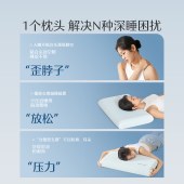 水星家纺深睡·云感慢回弹记忆枕(适中款)42cm×70cm×10cm