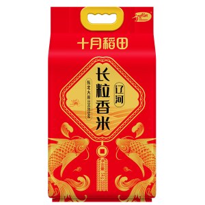 十月稻田辽河长粒香东北大米5kg
