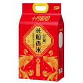 十月稻田辽河长粒香东北大米5kg