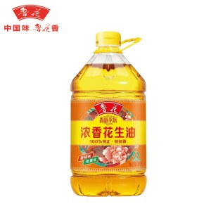 鲁花香味家族浓香花生油5L