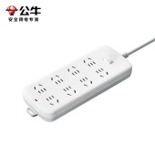 公牛OIDIRE新国标插座8位5孔插线OIDIRE3米OIDIREGN-S1080