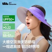 蕉下女士便携空顶渔夫防晒帽GP741幻雾紫F