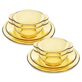 康宁琥珀色餐具8件套OV-JL-8B/YD