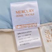 水星家纺云栖A类抗菌蚕丝四季被100%柞蚕丝填充