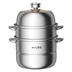 十八子作304奥氏体不锈钢三层蒸锅HM-204-28ZC