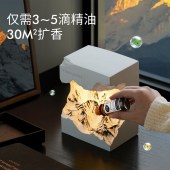 尹谜日照金山香薰小夜灯摆件-大柚所为
