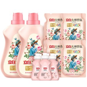 立白大师香氛洗衣液12.48斤（2kg*2瓶+500g*4袋+80g*3袋）
