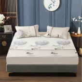 梦洁家纺乳胶凉席三件套-雀竹180*200cm