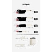 OOU刀具套装家用厨房切菜刀德国钢材刀具全套厨具套装抗菌率99.9%抗氧防锈7件套白DJ0022