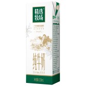 蒙牛精选牧场纯牛奶全脂灭菌乳利乐苗条装250ml×12包