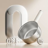 小熊不锈钢分体式电煮锅（2.5L煮锅+2.3L蒸笼）DHG-F25P1白色
