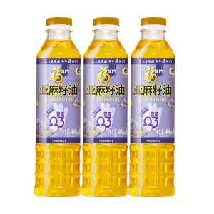 福临门亚麻籽油400ml*3