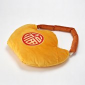 金丝莉招财纳福靠垫毯