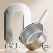 小熊不锈钢分体式电煮锅（2.5L煮锅+2.3L蒸笼）DHG-F25P1白色