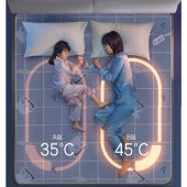 彩虹双人电热毯/双控双温/排潮取暖1.8*1.5米FX1352