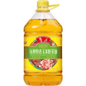 鲁花香味家族玉米胚芽油5L