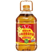 鲁花香味经典小榨浓香菜籽油5L